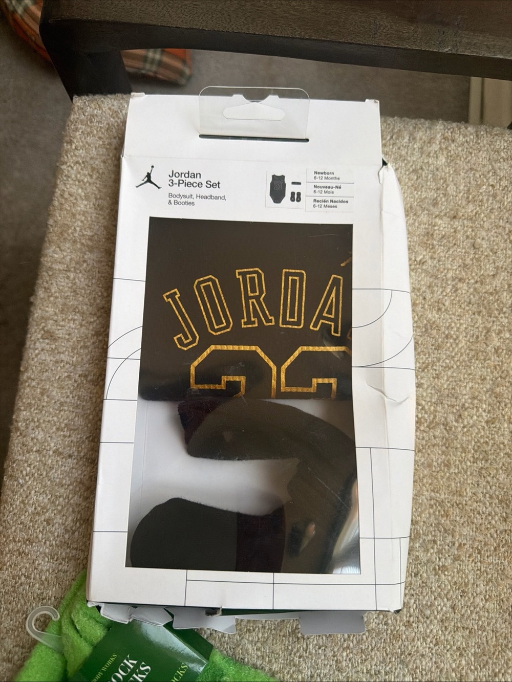 Jordan Kids  2 Piece Set in Black and Gold